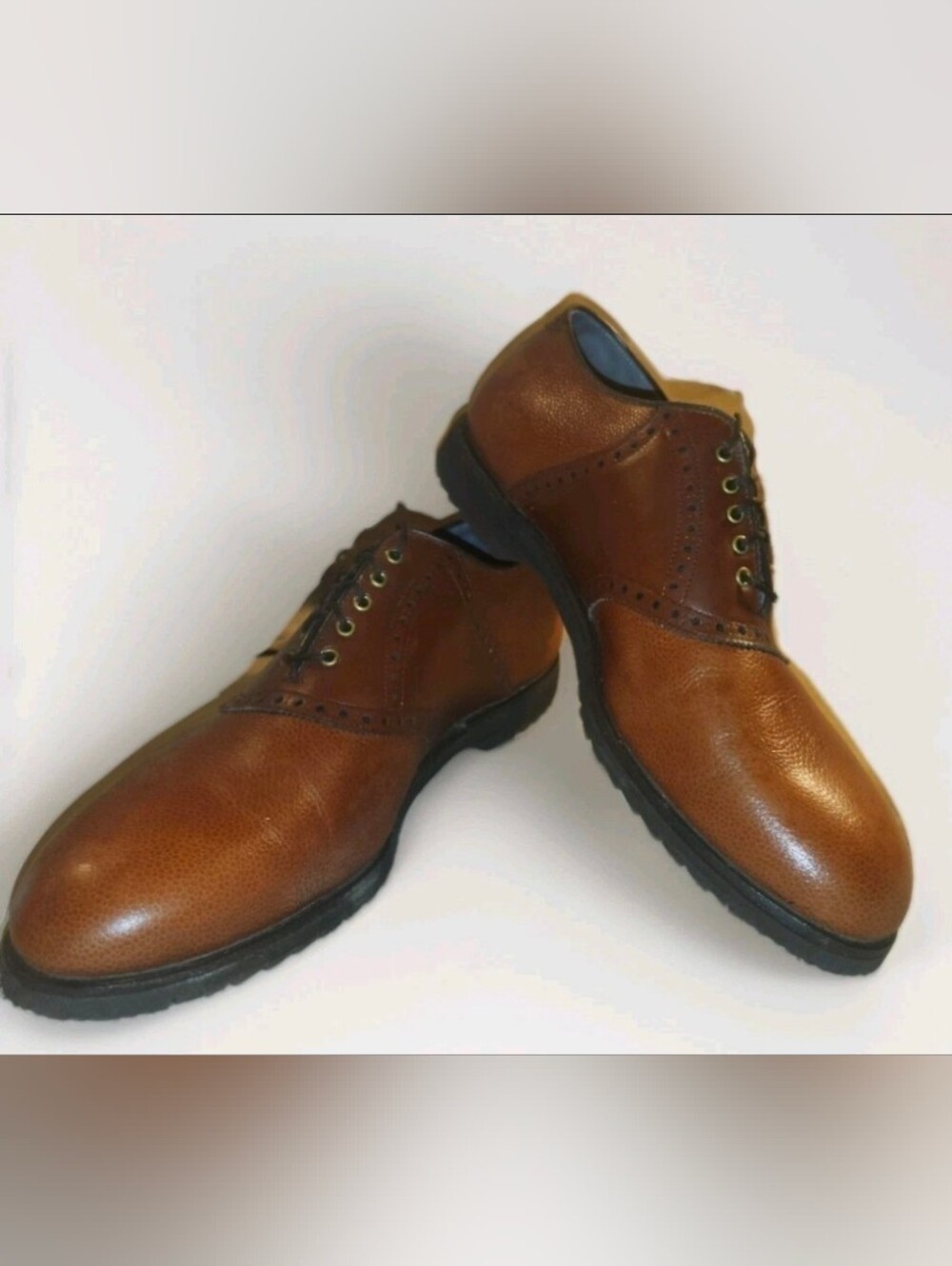 FootJoy Classics Golf Shoes 12.5E Brown Leather